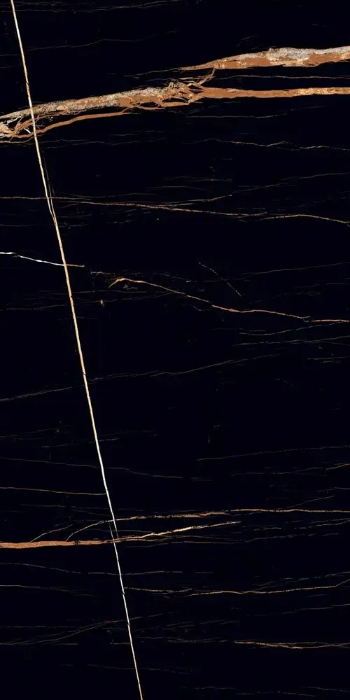 Sahara Black Porcelain Tile — marble-look porcelain & ceramic tile, available at The Tile Store, Fort Lauderdale