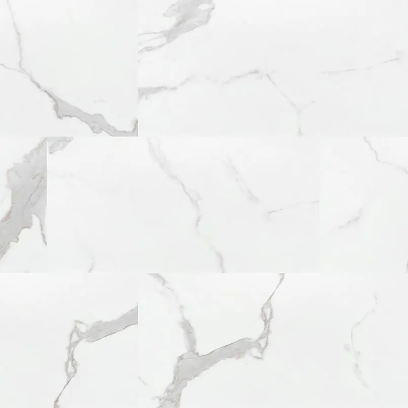 Trecento Calacatta Marbello Luxury Vinyl Plank — marble-look luxury vinyl, available at The Tile Store, Fort Lauderdale