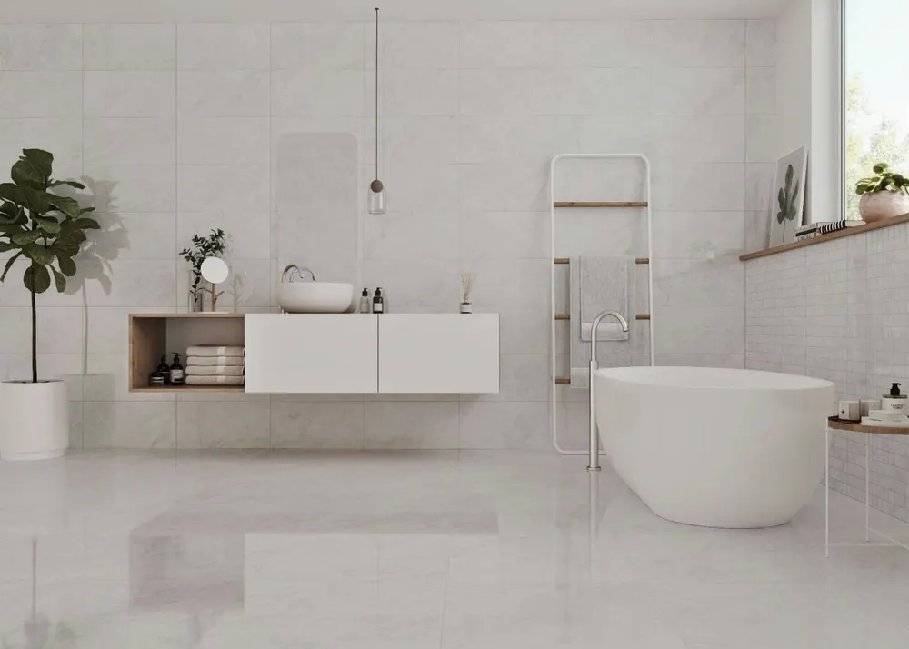 Morvedre Marble Porcelain Tile — marble-look porcelain & ceramic tile, available at The Tile Store, Fort Lauderdale