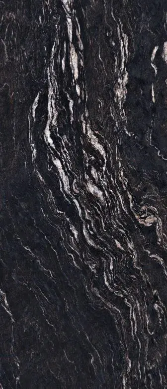 Titanium Black Porcelain Slab — marble-look porcelain & ceramic tile, available at The Tile Store, Fort Lauderdale