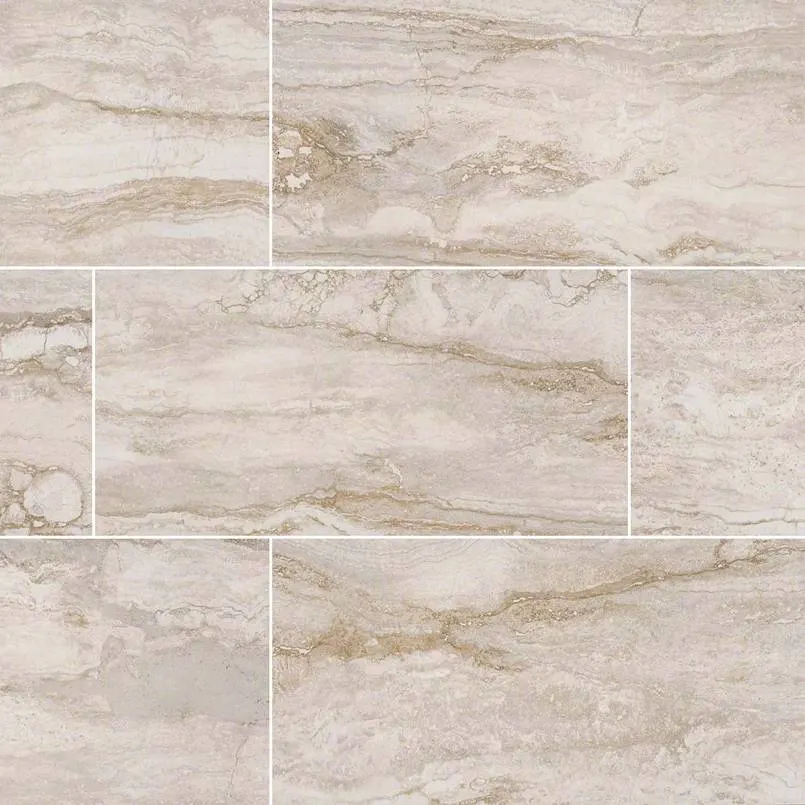 Bernini bianco Porcelain Tile — travertine-look porcelain & ceramic tile, available at The Tile Store, Fort Lauderdale