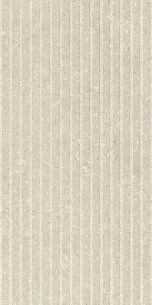 Rigatone Beige Shellstone Porcelain Tile — stone-look 3d & decor tile, available at The Tile Store, Fort Lauderdale