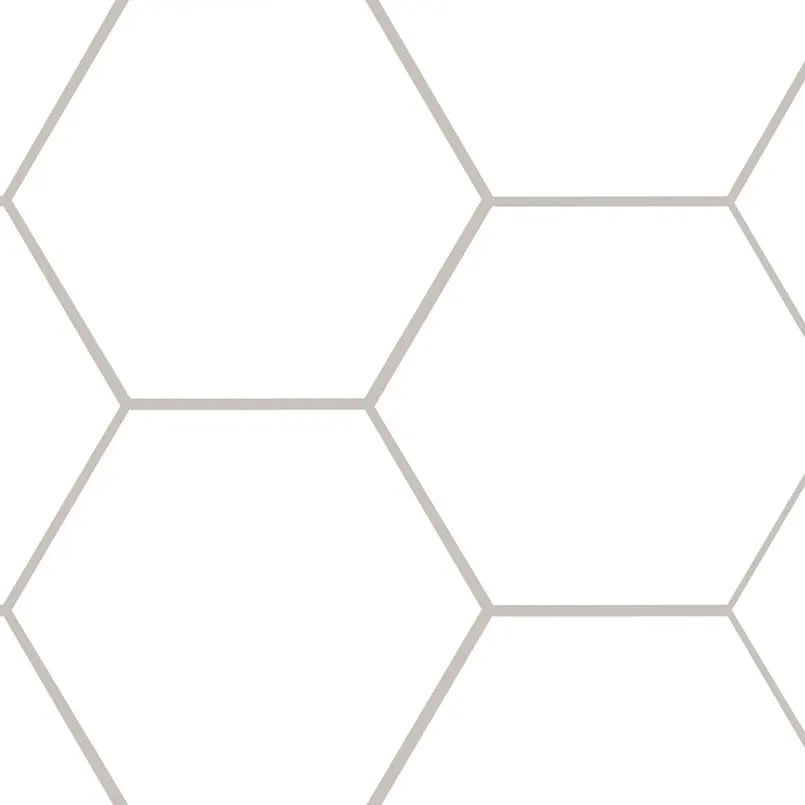 Hexley Ecru Hexagon Tile — stone-look porcelain & ceramic tile, available at The Tile Store, Fort Lauderdale