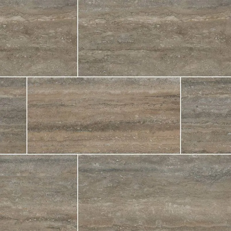 Veneto Noce Porcelain Tile — travertine-look porcelain & ceramic tile, available at The Tile Store, Fort Lauderdale