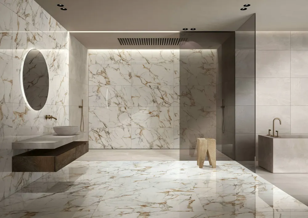 Logan Marble Porcelain Tile — marble-look porcelain & ceramic tile, available at The Tile Store, Fort Lauderdale