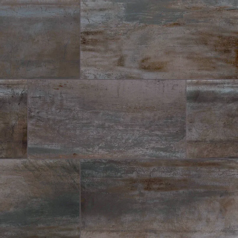 Oxide Iron Porcelain Tile — metal-look porcelain & ceramic tile, available at The Tile Store, Fort Lauderdale