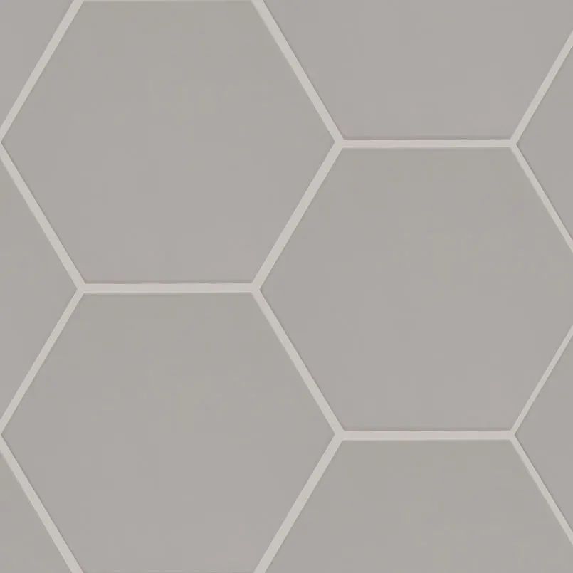Hexley Dove Hexagon Tile — stone-look porcelain & ceramic tile, available at The Tile Store, Fort Lauderdale