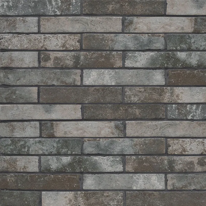 Brickstone Charcoal Brick Wall Tile — concrete-look wall tile, available at The Tile Store, Fort Lauderdale