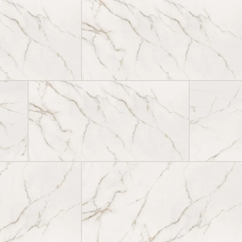 Kaya Calacatta Lucca Porcelain Tile — marble-look porcelain & ceramic tile, available at The Tile Store, Fort Lauderdale