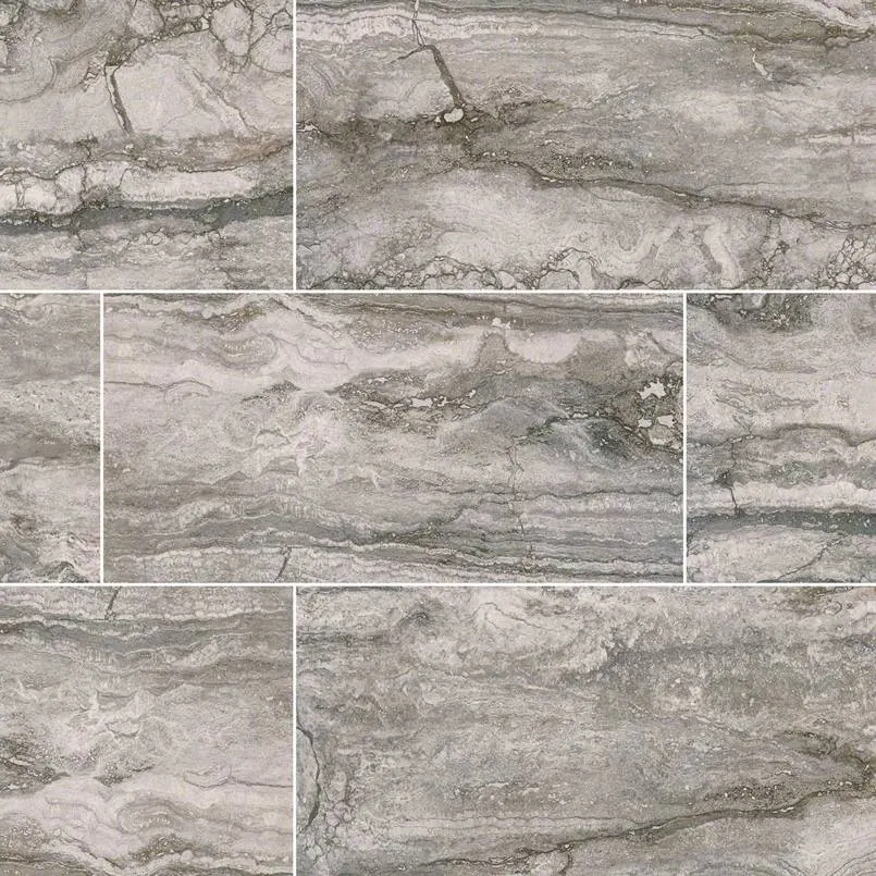 Bernini Carbone Porcelain Tile — travertine-look porcelain & ceramic tile, available at The Tile Store, Fort Lauderdale