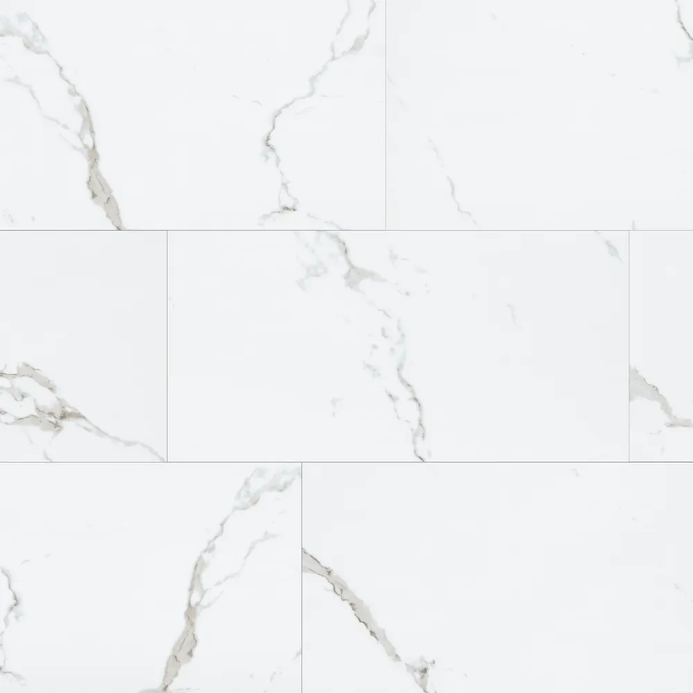 Glenridge Calacatta Serra Luxury Vinyl Plank — marble-look luxury vinyl, available at The Tile Store, Fort Lauderdale