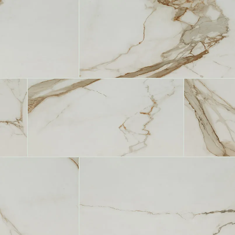 Regallo Calacatta Marbella Porcelain Tile — marble-look porcelain & ceramic tile, available at The Tile Store, Fort Lauderdale