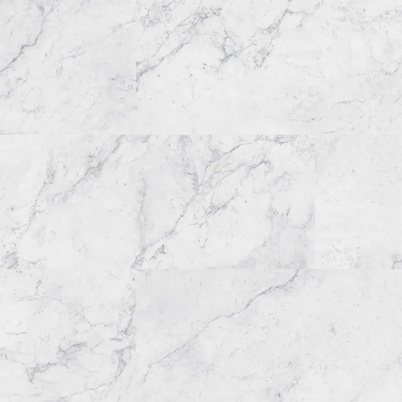 Trecento Carrara Avell Luxury Vinyl Plank — marble-look luxury vinyl, available at The Tile Store, Fort Lauderdale