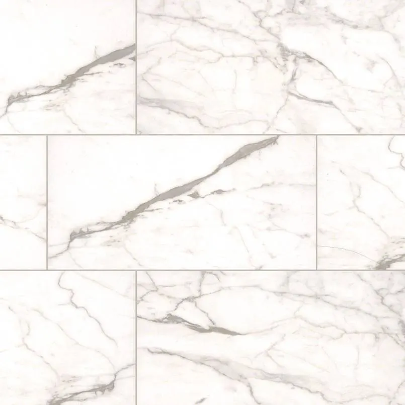 Essentials White Vena Ceramic Tile — marble-look porcelain & ceramic tile, available at The Tile Store, Fort Lauderdale