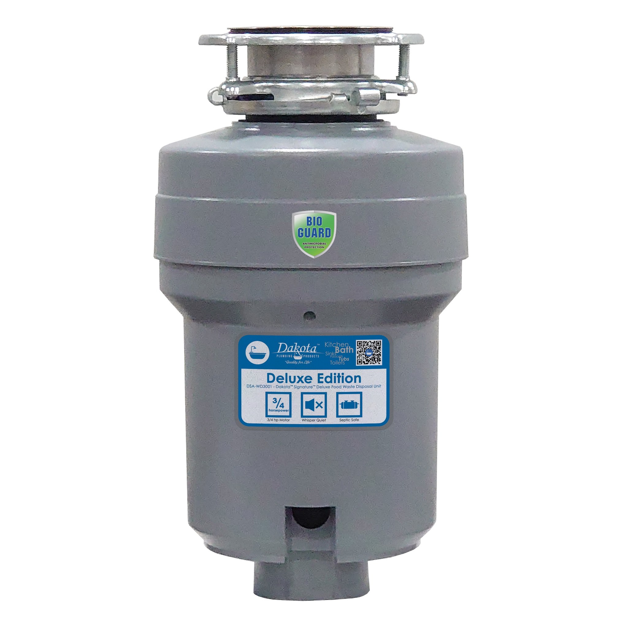 Salara 3/4 hp Continuous Feed Garbage Disposal with Air Switch