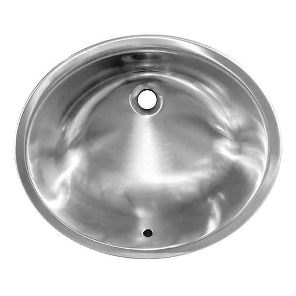 Almera 19 x 16 in. stainless steel vanity sink with overflow