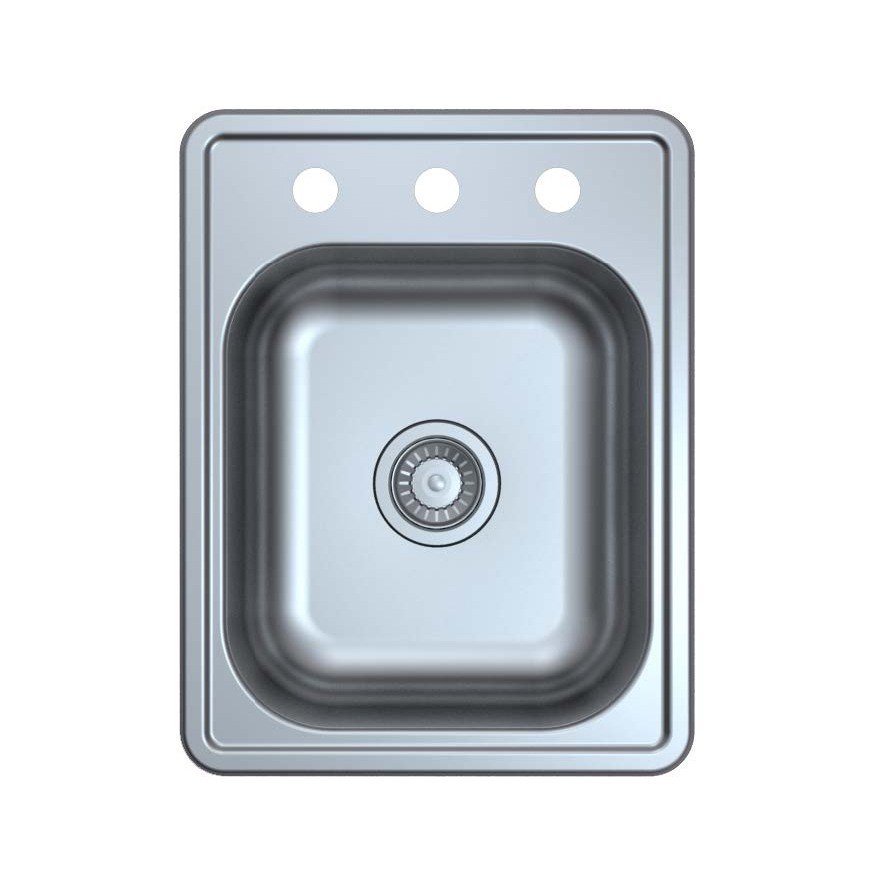 Almera 17 x 22 in. Top-Mount Bar Sink