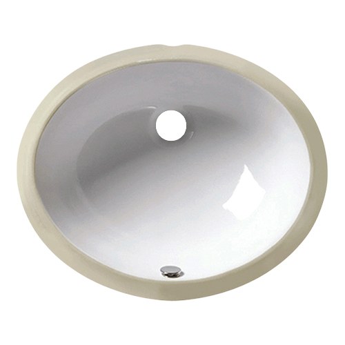 Belvira 15 x 12 in. oval undermount porcelain lavatory sink