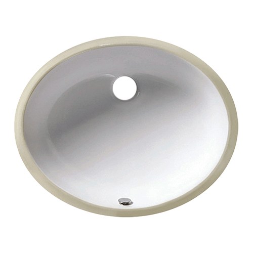 Belvira 16 x 13 in. oval undermount porcelain lavatory sink