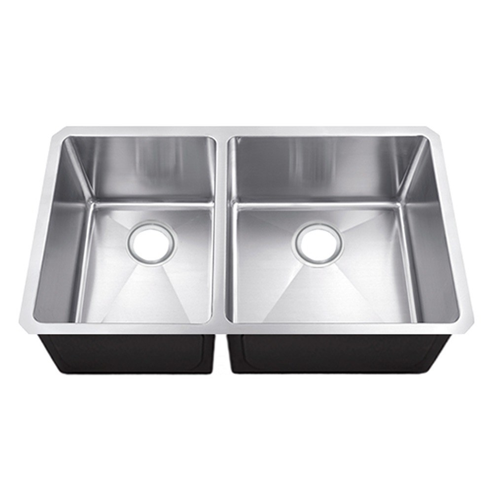 Calder 40/60 Double Bowl Undermount Kitchen Sink — 18 Gauge