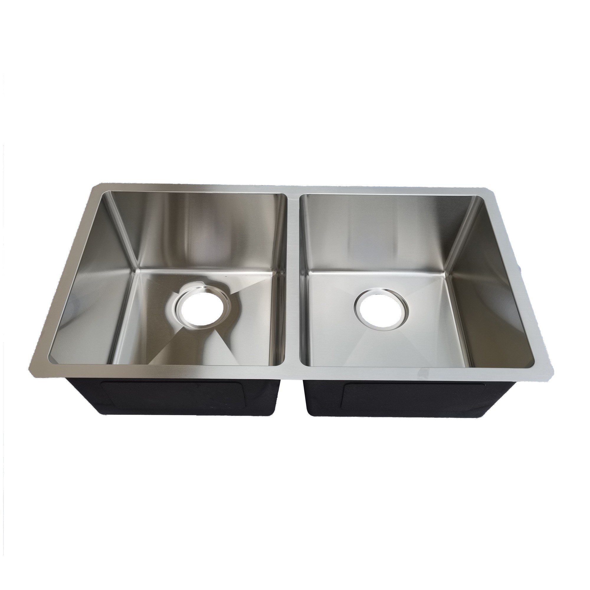 Calder 50/50 Double Bowl Undermount Kitchen Sink — Micro Radius