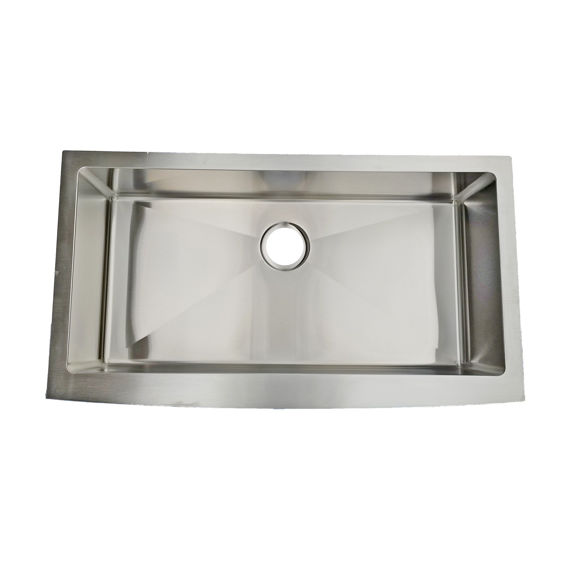 Calder 36 x 20 in. Apron Front Single Bowl Kitchen Sink — Micro Radius