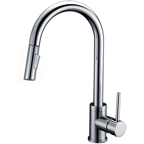 Calthorne Single-Handle Gooseneck Pull-Down Kitchen Faucet