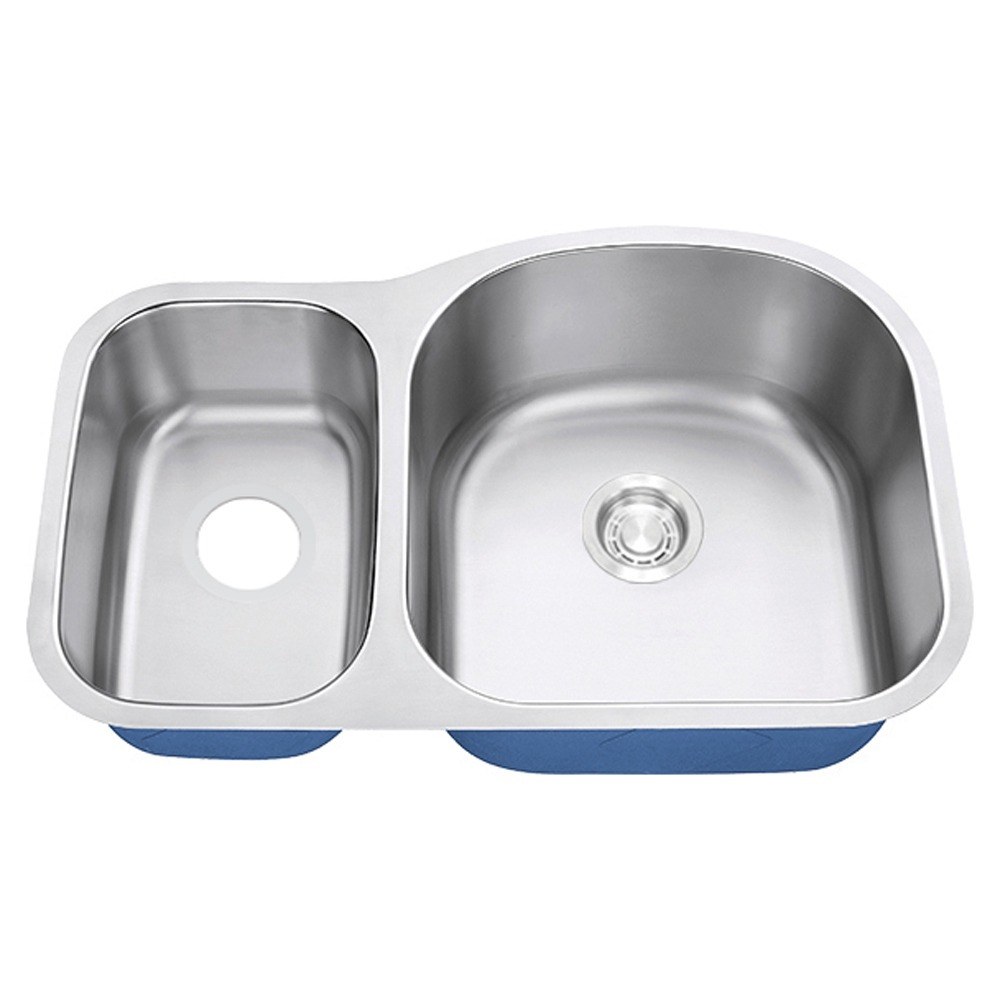 Castellan 30/70 Double Bowl Kitchen Sink — Reversed Split