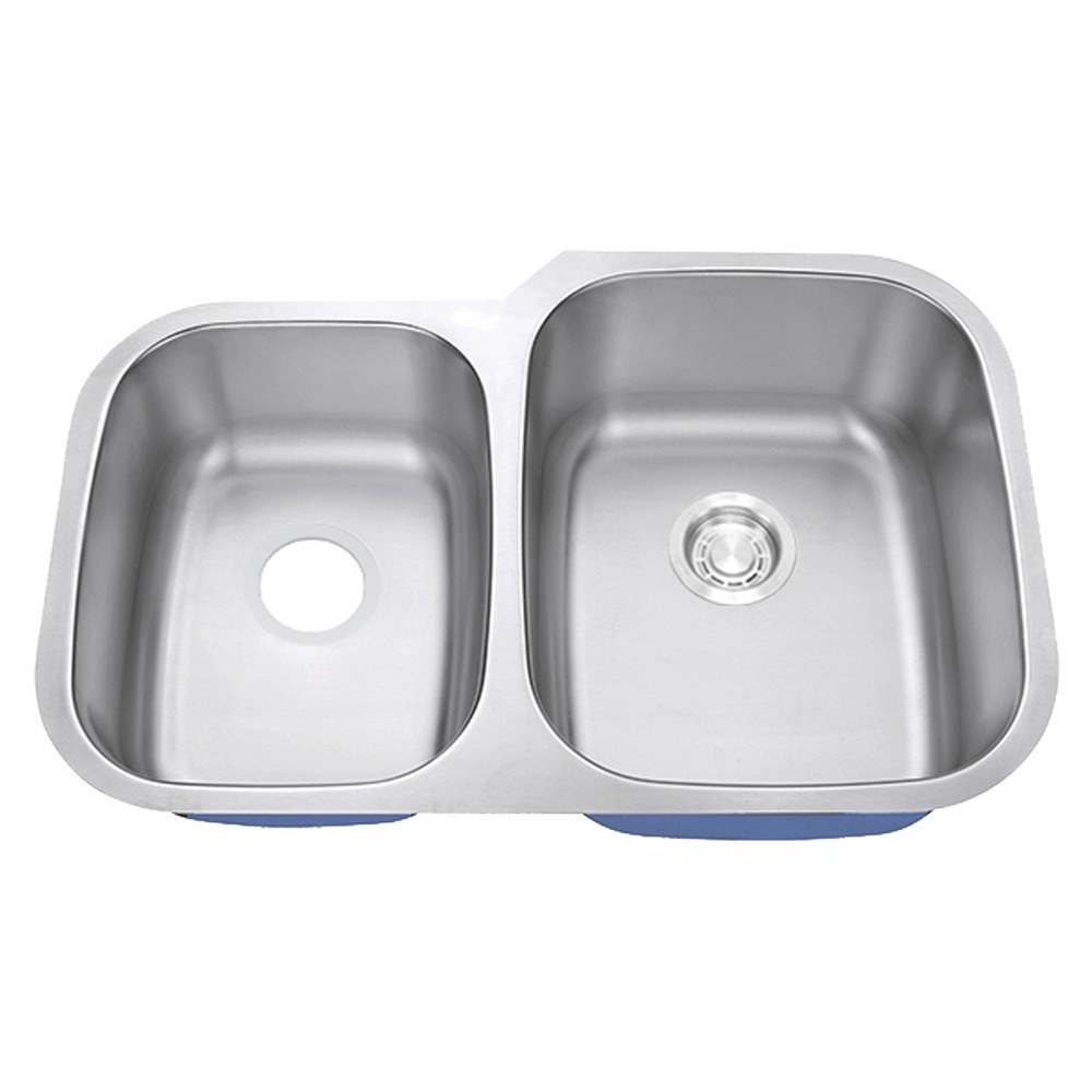 Castellan 40/60 Double Bowl Kitchen Sink — Traditional Radius