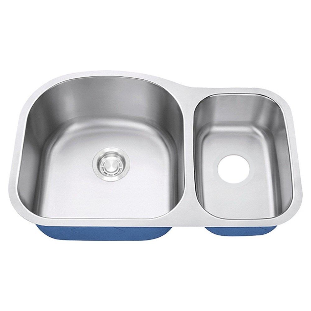 Castellan 70/30 Double Bowl Kitchen Sink — Standard Radius
