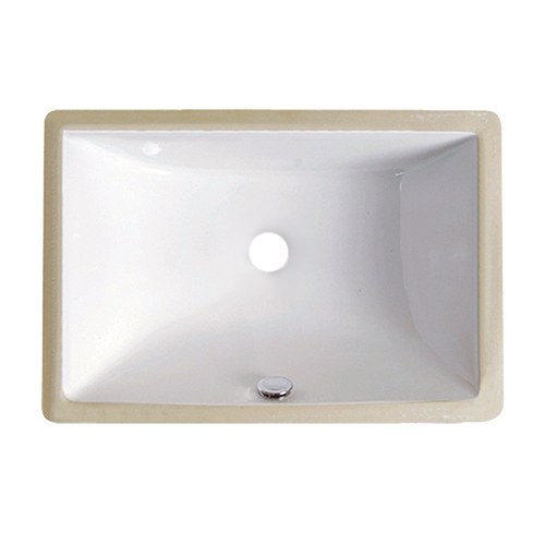 Cordova 16 x 11 in. rectangular undermount porcelain vanity sink