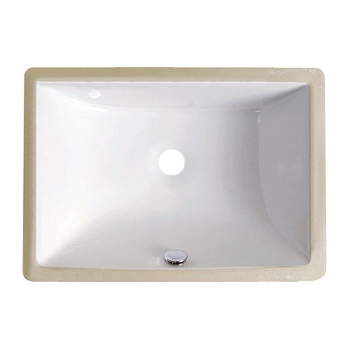 Cordova 18 x 13 in. rectangular undermount porcelain vanity sink