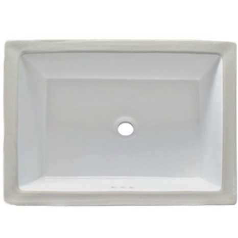 Delmara porcelain undermount bathroom sink — fits a 24 in. vanity