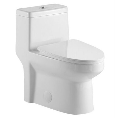 Denholm Compact One-Piece Elongated Toilet — Dual Flush, Soft-Close Seat