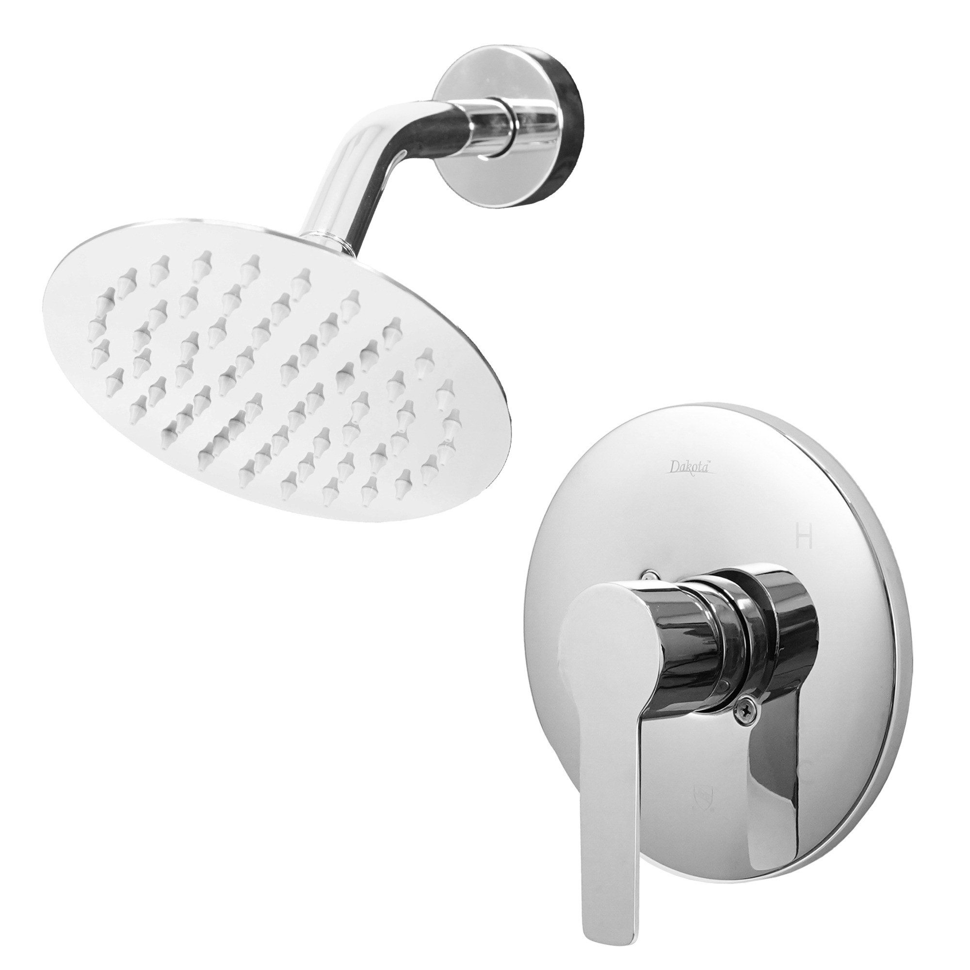 Dorenna Wall-Mounted Shower Set with Single-Handle Valve