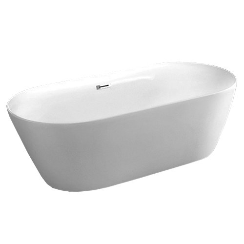 Duvane Oval Freestanding Soaking Tub — 60 in. or 67 in.