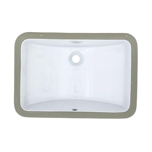 Estoril 18 x 12 in. rectangular undermount porcelain vanity sink