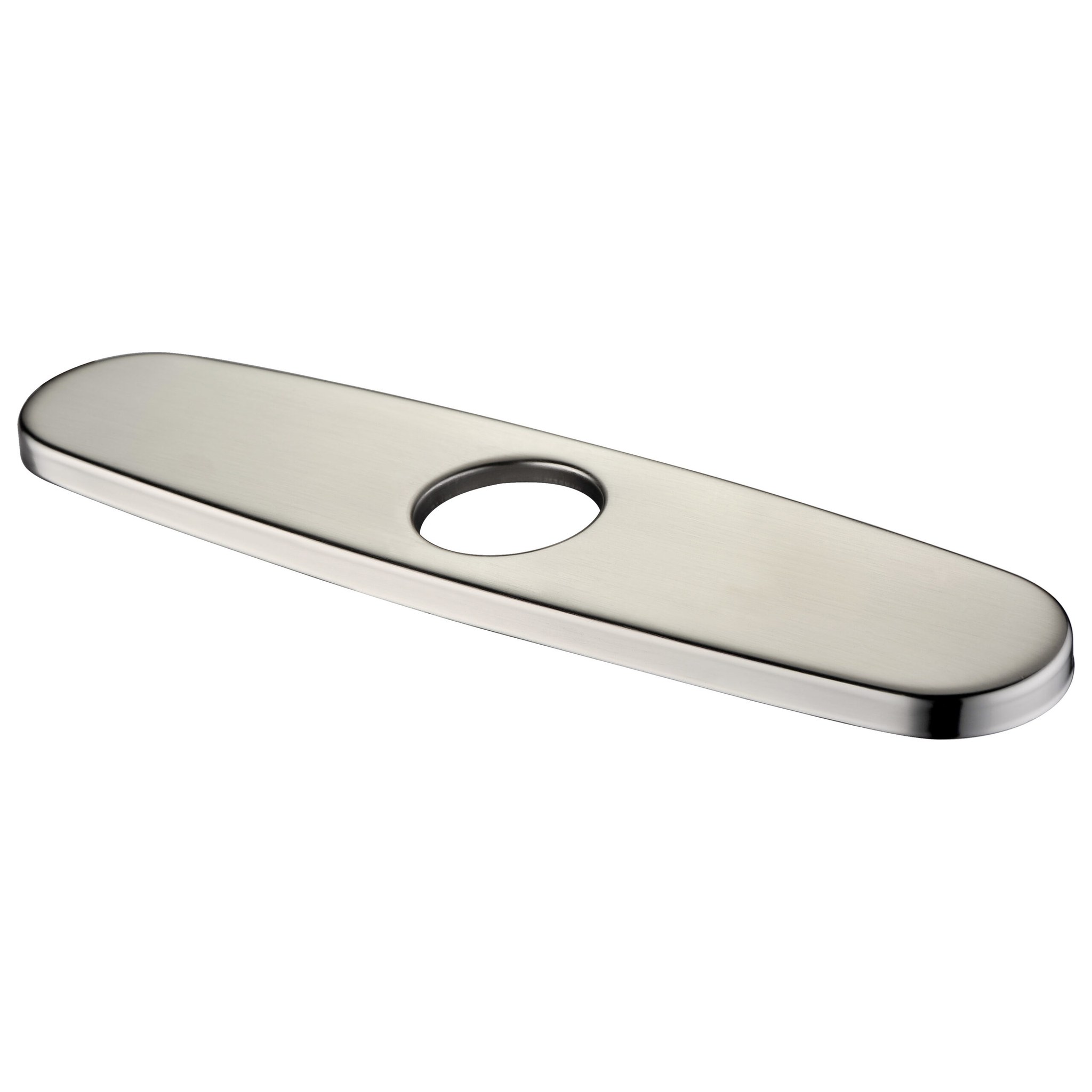 Faucet deck plate for unused sink holes