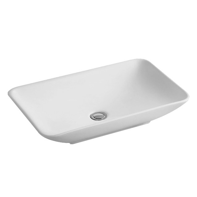 Granara Rectangular Porcelain Vessel Sink