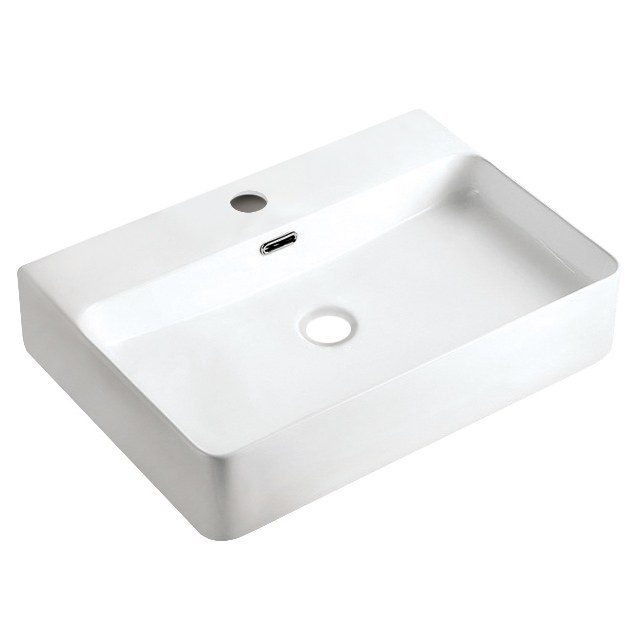 Iselle Single-Hole Rectangular Porcelain Vessel Sink