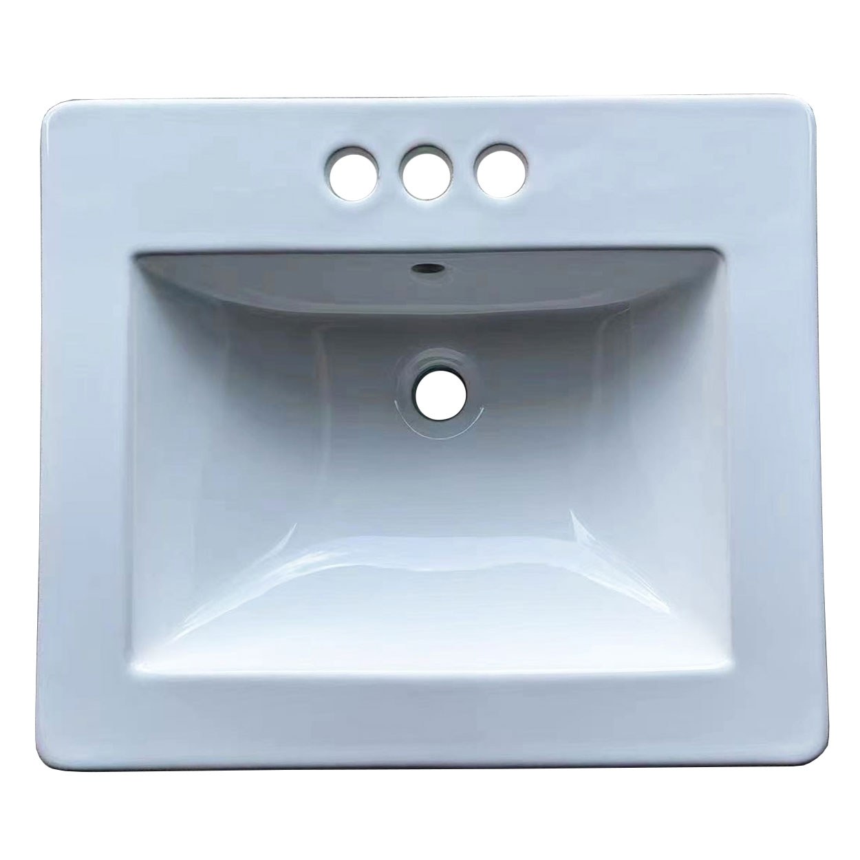 Javera 21 x 19 in. Top-Mount Rectangular Bathroom Sink