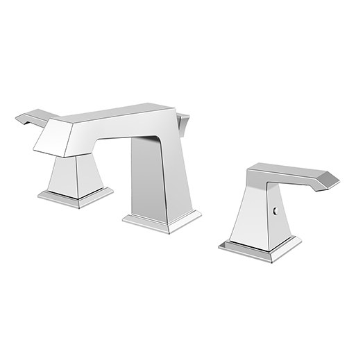 Kestrel Square-Profile Widespread Bathroom Faucet