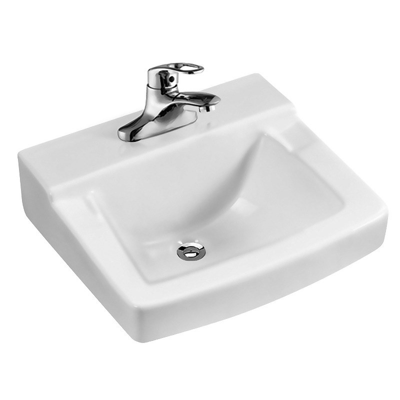 Lumera wall-mounted porcelain lavatory sink