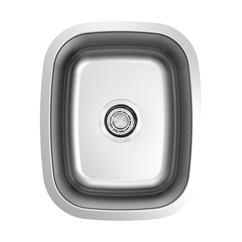 Marbella 15 x 19 in. single bowl undermount bar sink, 18 gauge stainless steel