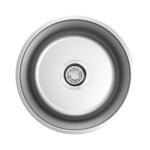Marbella 16 in. round single bowl undermount bar sink, 18 gauge stainless steel