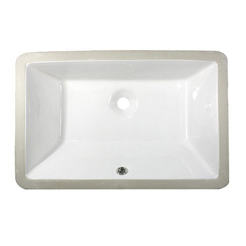 Mirandel 18 x 11 in. rectangular undermount porcelain vanity sink