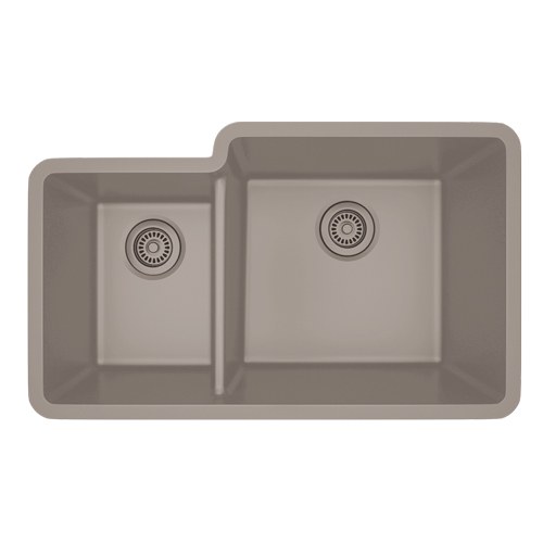Norwell 40/60 Double-Bowl Quartz Composite Undermount Sink