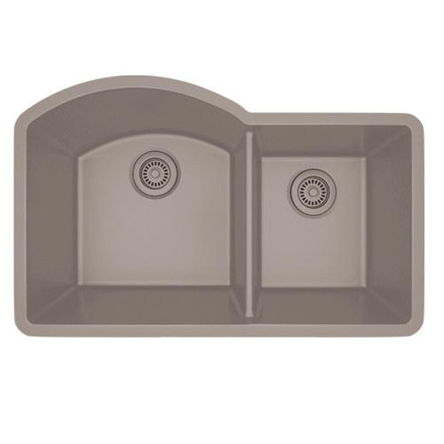 Norwell 70/30 Double-Bowl Quartz Composite Undermount Sink