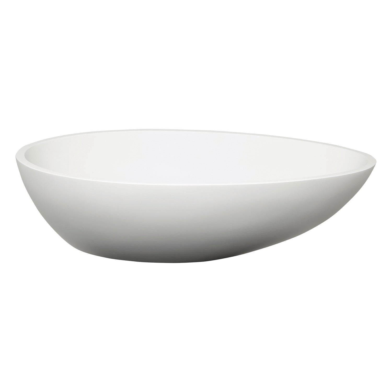 Novara Egg-Shaped Solid Resin Vessel Sink