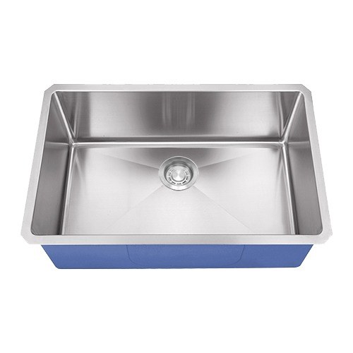 Rivano 27 x 18 in. Single Bowl Undermount Kitchen Sink — 16 Gauge